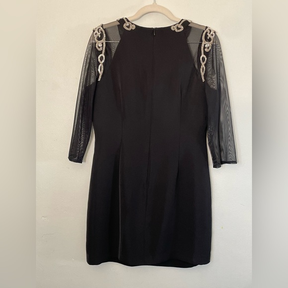 Alex Evenings Black Sequin Dress, Size 12P like new! - Picture 2 of 4